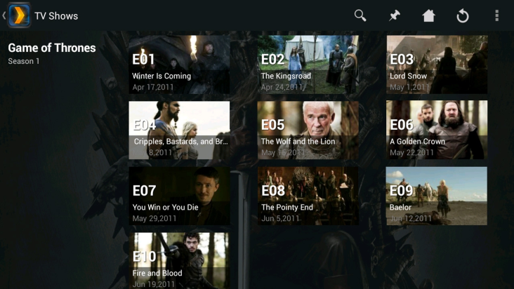 Plex screenshot